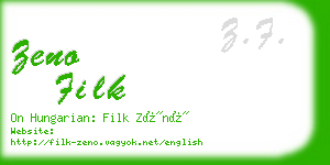 zeno filk business card